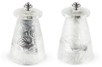 Coffret cadeau moulin à poivre + 1 moulin à sel Peugeot Lalique Feuilles en cristal 9cm - Edition limitée
