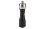 Moulin à sel sec manuel Peugeot Fidji en bois et inox noir - 20 cm