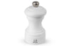Moulin à sel sec manuel Peugeot Bistro en bois de hêtre blanc mat 10cm