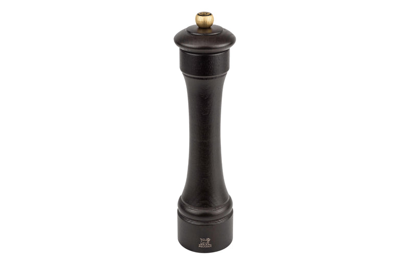 Moulin à poivre manuel Peugeot Hostellerie en bois de hêtre chocolat 22cm