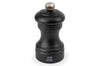 Moulin à sel sec manuel Peugeot Bistro en bois de hêtre noir mat 10cm