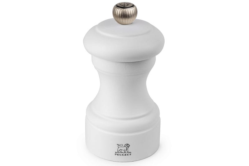 Moulin à poivre manuel Peugeot Bistro en bois de hêtre blanc mat 10cm