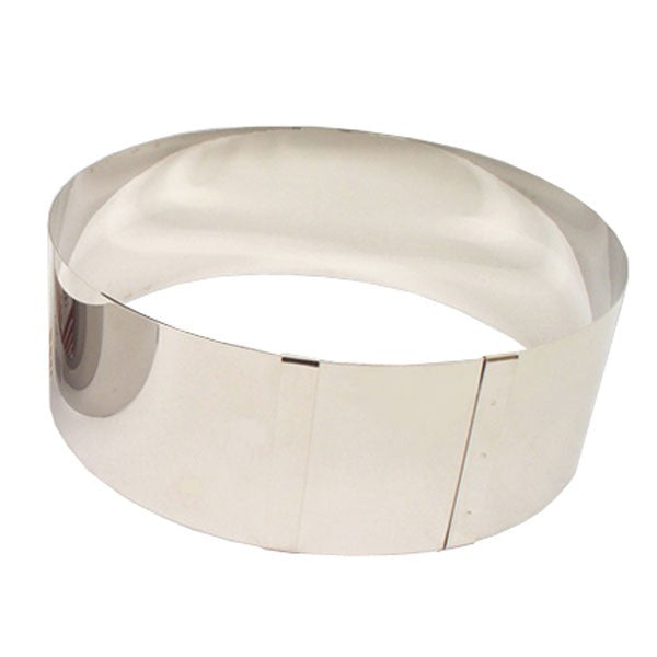 Cercle à tartes et entremets extensible inox LARES jusqu'à 30cm