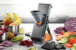 Mandoline verticale Gefu Stando avec récipient de collecte et couvercle