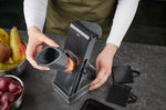 Mandoline verticale Gefu Stando avec récipient de collecte et couvercle