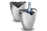 Seau à champagne Pulltex avec poignées - Argent