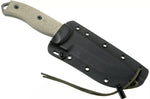 Couteau Esee 5 5POD-017 lame acier carbone 13,2cm manche micarta vert clair + étui