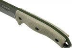 Couteau Esee 5 5POD-017 lame acier carbone 13,2cm manche micarta vert clair + étui