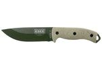Couteau Esee 5 5POD-017 lame acier carbone 13,2cm manche micarta vert clair + étui