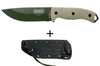 Couteau Esee 5 5POD-017 lame acier carbone 13,2cm manche micarta vert clair + étui