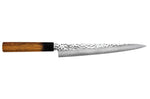 Couteau sujihiki 24cm japonais Sakai Takayuki Kashi Urushi VG10 damas