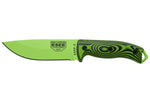Couteau Esee 5 5PVG-007 lame carbone 13,2cm manche G10 vert et noir + étui
