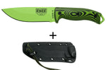 Couteau Esee 5 5PVG-007 lame carbone 13,2cm manche G10 vert et noir + étui