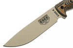 Couteau Esee 6 6PDT-005 lame carbone 16,5cm manche G10 Coyote et noir + étui