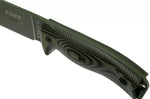 Couteau Esee 6 6POD-003 lame acier carbone 16,5cm manche G10 vert et noir + étui