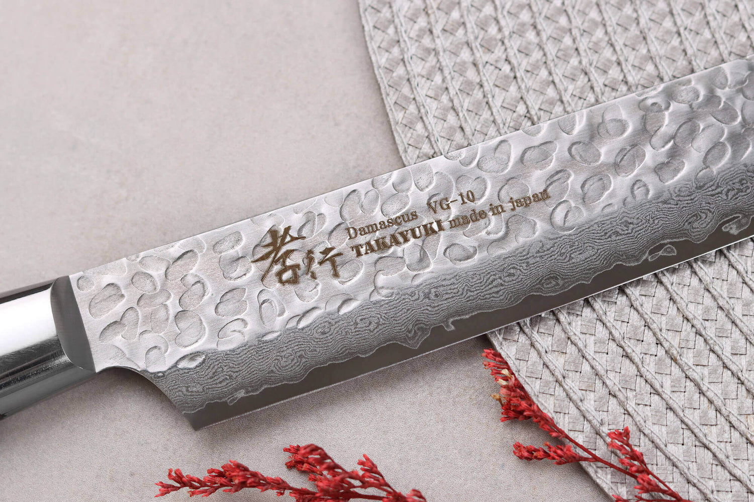 Couteau sujihiki kiritsuke japonais 27cm Sakai Takayuki Damascus Western 33 couches