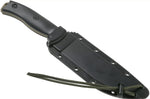 Couteau Esee 6 6PDE-001 lame acier carbone 16,5cm manche G10 noir + étui