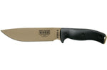 Couteau Esee 6 6PDE-001 lame acier carbone 16,5cm manche G10 noir + étui
