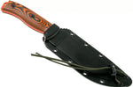 Couteau Esee 6 6POR-006 lame acier carbone 16,5cm manche G10 orange/noir + étui