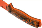 Couteau Esee 6 6POR-006 lame acier carbone 16,5cm manche G10 orange/noir + étui
