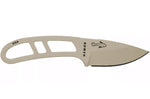 Couteau de cou Esee Candiru CAN-DT-E lame acier carbone 5,1cm manche ajouré en acier désert + étui
