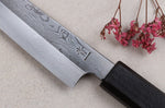 Couteau universel japonais artisanal Kagekiyo Yoshikazu Tanaka Damas Aogami 15cm