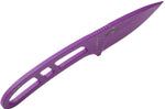 Couteau de cou Esee Candiru CAN-PURP-E lame acier carbone 5,1cm manche ajouré acier violet + étui