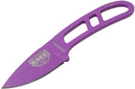 Couteau de cou Esee Candiru CAN-PURP-E lame acier carbone 5,1cm manche ajouré acier violet + étui