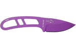 Couteau de cou Esee Candiru CAN-PURP-E lame acier carbone 5,1cm manche ajouré acier violet + étui