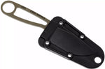Couteau de cou Esee Dark Earth Izula IZULA-DE lame acier carbone 6,7cm manche en acier + étui