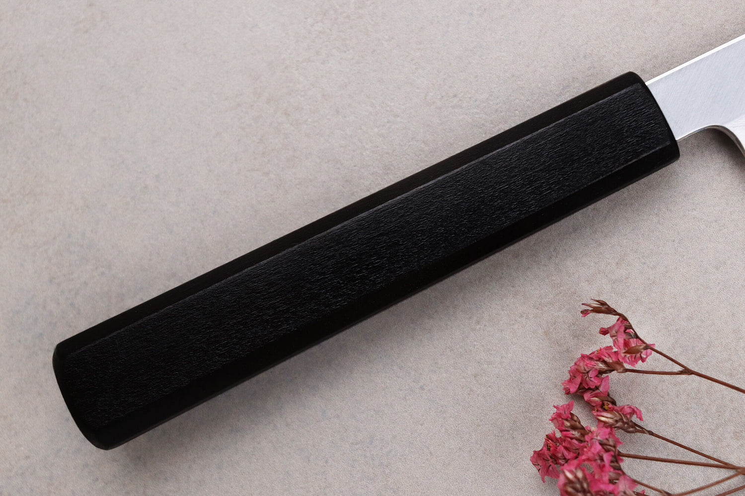 Couteau santoku japonais artisanal Kagekiyo Yoshikazu Tanaka Damas Aogami 18cm