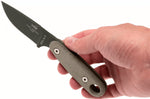 Couteau Esee Izula II IZULA-II-OD lame acier carbone 6,7cm manche micarta vert + étui