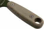 Couteau Esee Izula II IZULA-II-OD lame acier carbone 6,7cm manche micarta vert + étui