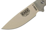 Couteau Esee 3 ESEE-3PM-DT lame acier carbone désert 8,8cm manche micarta gris + étui