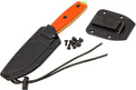 Couteau Esee 3 ESEE-3PM-VG lame acier carbone venom green 8,8cm manche G10 orange + étui