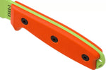 Couteau Esee 3 ESEE-3PM-VG lame acier carbone venom green 8,8cm manche G10 orange + étui