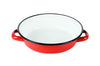 Plat à oeuf Beka en acier émaillé rouge d'antan - 14cm