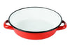 Plat à oeuf Beka en acier émaillé rouge d'antan - 18cm