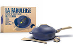 Poêle antiadhérente Cookut La Fabuleuse 8-en-1 bleue - 28cm