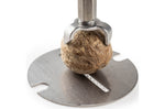 Moulin à muscade manuel Peugeot Madras en bois de hêtre, inox et acrylique chocolat 15cm