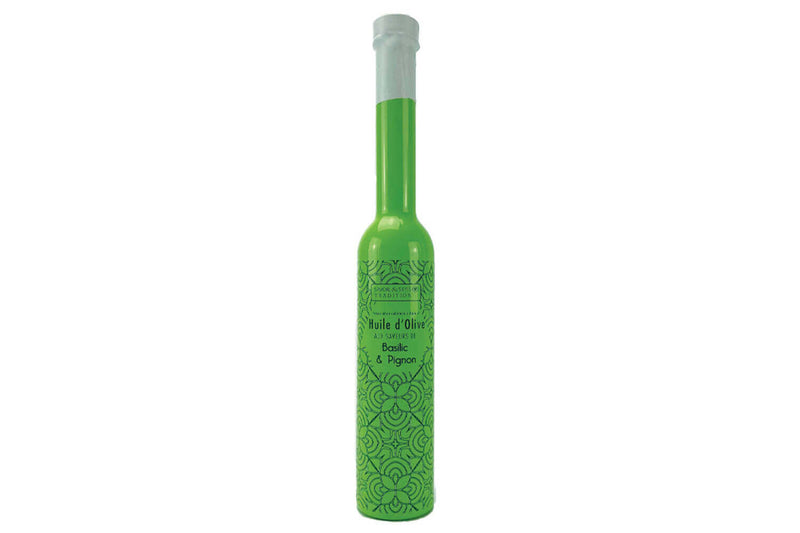 Huile d'olive Savor&Sens Color Block saveur basilic et pignon - 20cl