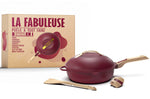 Poêle antiadhérente Cookut La Fabuleuse 8-en-1 rubis - 28cm