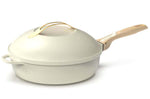 Poêle antiadhérente Cookut La Fabuleuse 8-en-1 meringue - 28cm