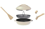 Poêle antiadhérente Cookut La Fabuleuse 8-en-1 meringue - 28cm