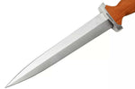 Couteau Böker Swiss Dagger 121553 lame en acier 21,9cm manche en bois de cerisier + étui en métal