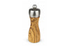 Moulin à poivre manuel Peugeot Fidji en bois d'olivier et inox - 15 cm