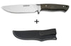 Couteau Böker Arbolito Hunter 02BA351M lame en acier 12cm manche en micarta vert + étui en cuir noir