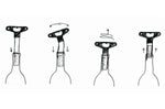 Tire-bouchon L'Atelier du Vin Bilame Classic en métal noir