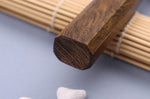 Couteau sujihiki japonais artisanal Wusaki Unagi AUS10 damas 24cm manche chêne