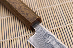 Couteau sujihiki japonais artisanal Wusaki Unagi AUS10 damas 24cm manche chêne